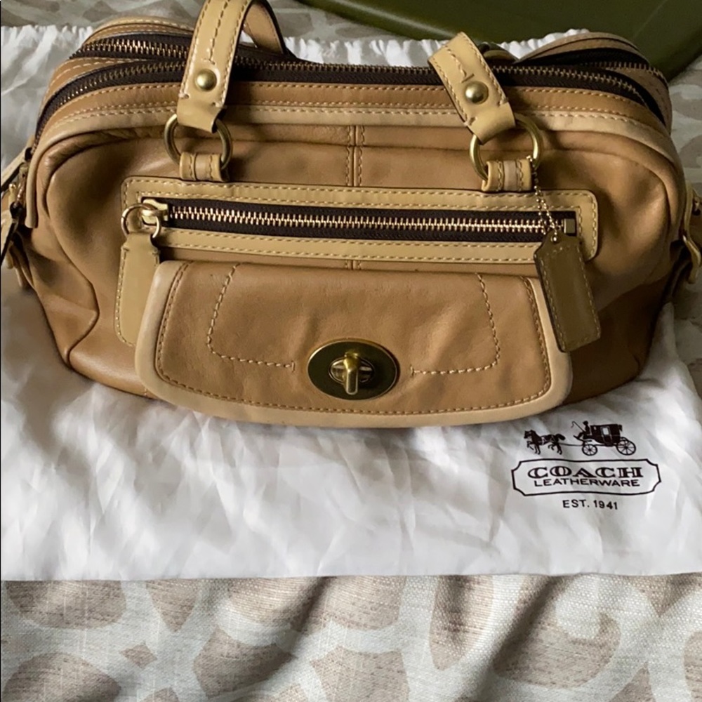 Flawless Leather Coach Bag
